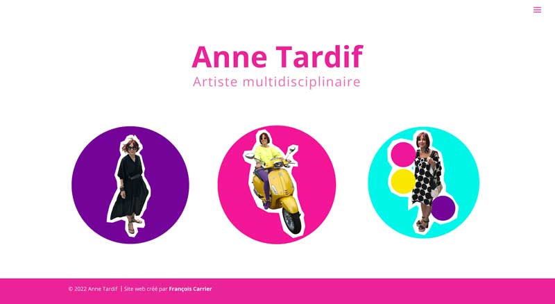 Comme Toi Site Web WordPress pour Anne Tardif