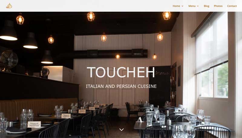 Comme Toi Site Web WordPress pour Toucheh Restaurant